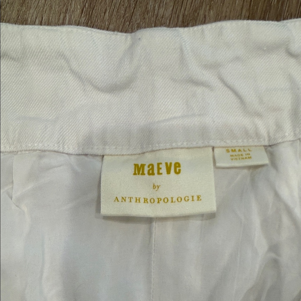 Maeve by Anthropologie Colette linen mini skirt